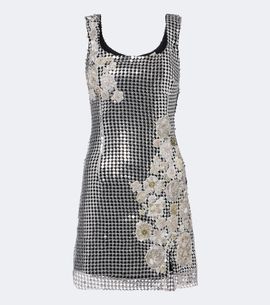 La Fuori Là Fuori Shell sequined chainmail minidress
