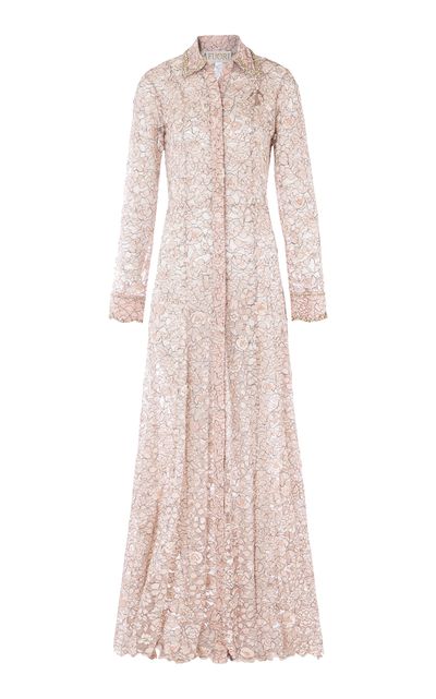 long floral lace dress Sandy