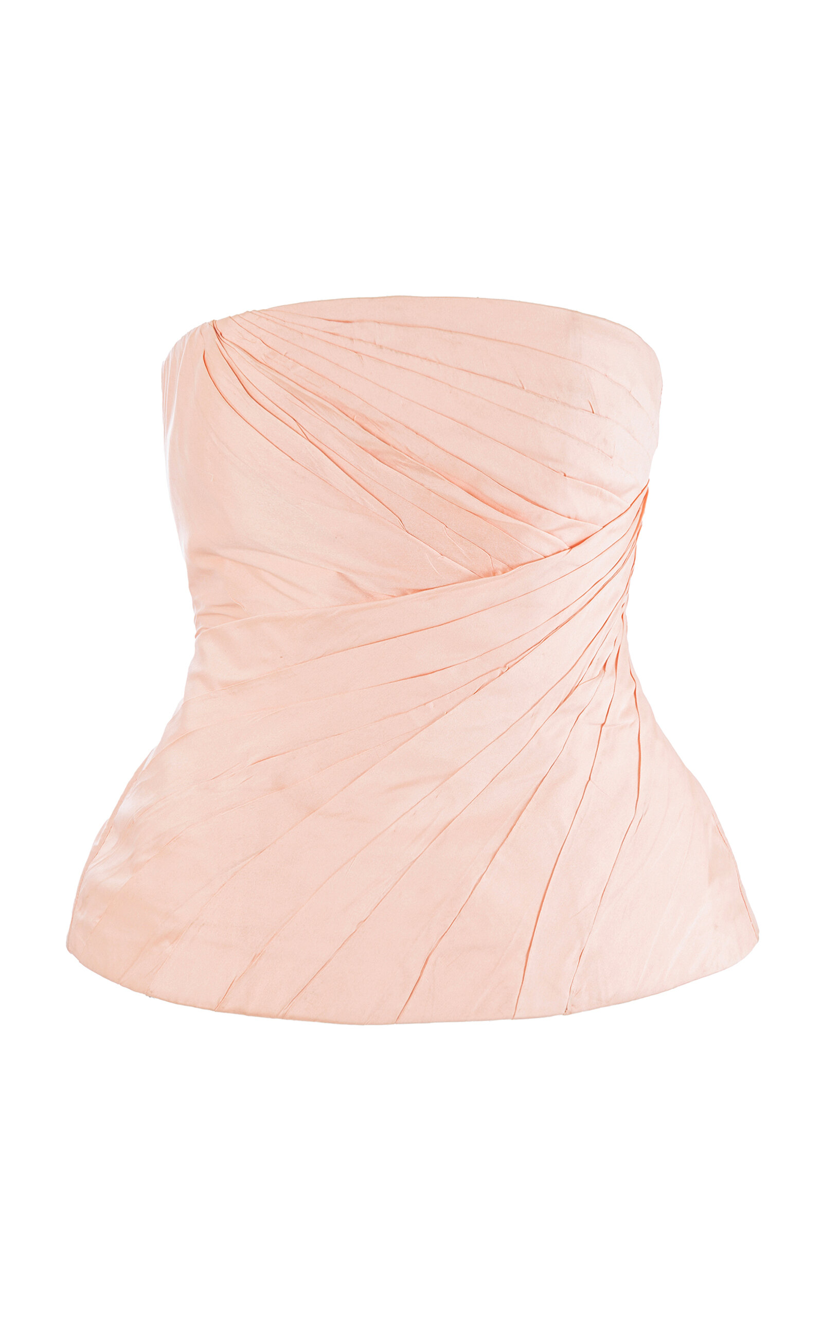 La Fuori La Fuori Blush Veil Taffeta Corset Top