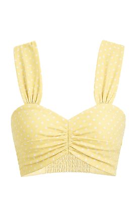 La Fuori La Fuori Citrine LinenSilk Bra Top