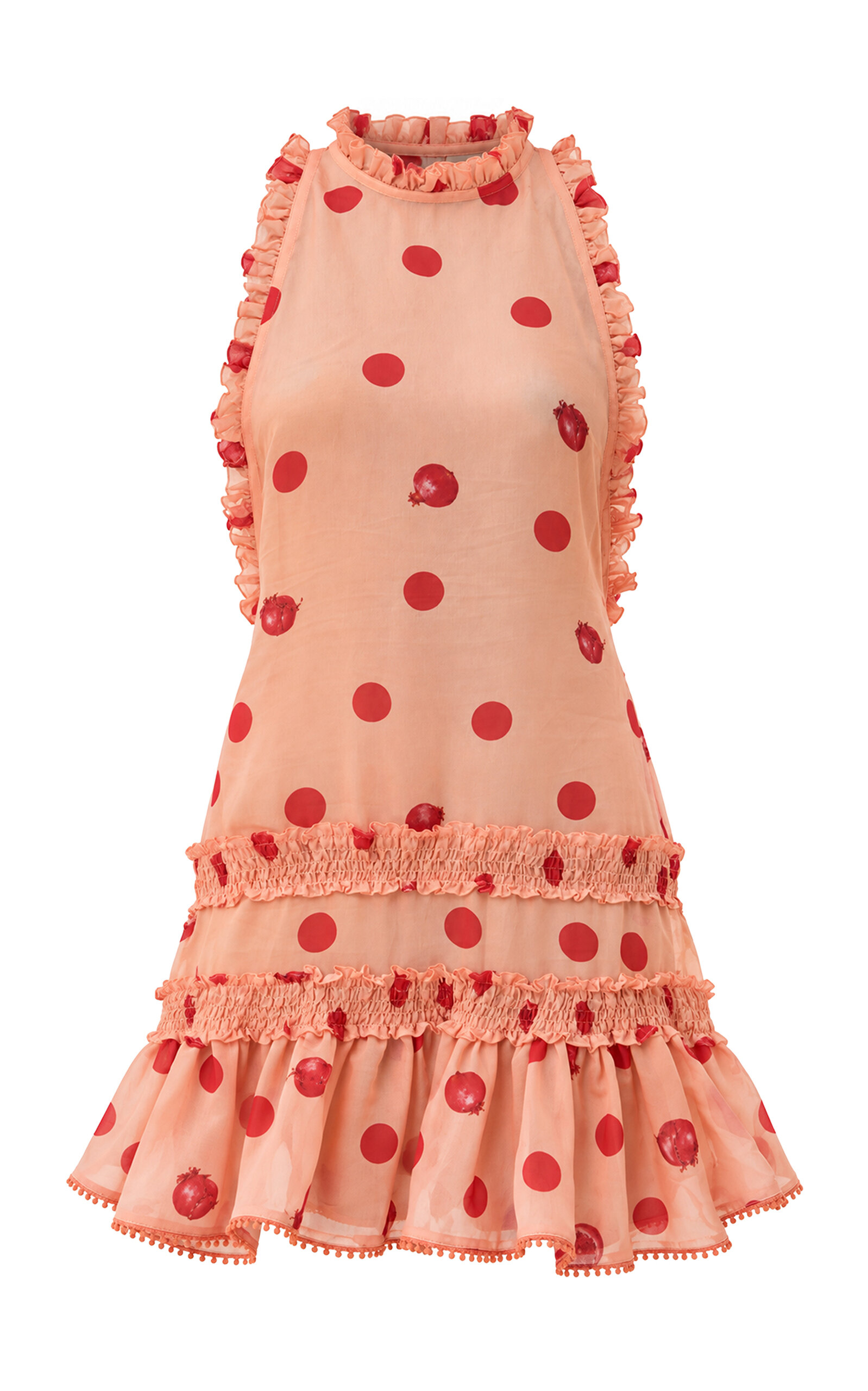 La Fuori La Fuori Coral Pomme Silk Top