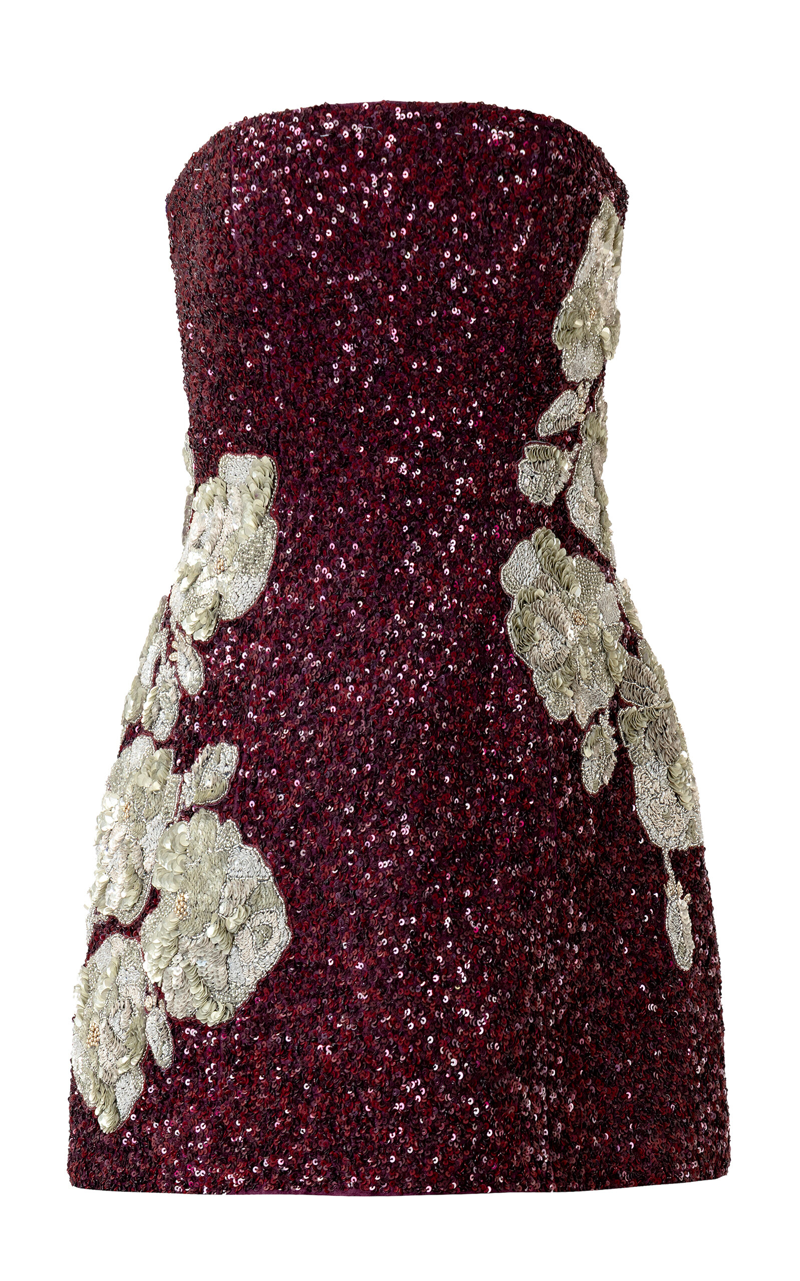 La Fuori La Fuori Embellished Strapless Mini Dress
