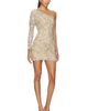 LA FUORI LA FUORI Frosted Silver Mini Dress - 2
