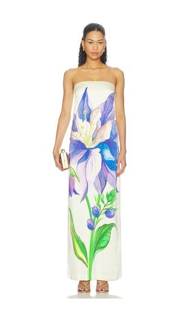 LA FUORI LA FUORI Iris Of The Sapphire Garden Dress