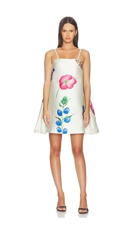 LA FUORI LA FUORI Iris Of The Sapphire Garden Mini Dress