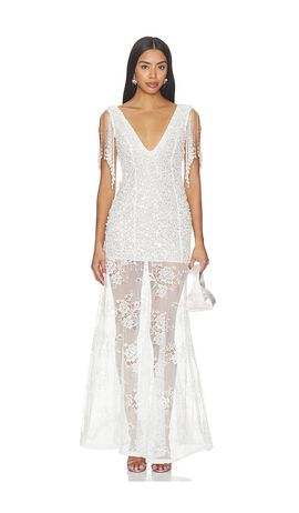 LA FUORI LA FUORI Lacey White Glow Dress
