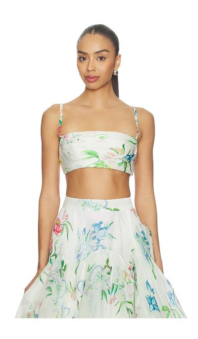 LA FUORI LA FUORI Petal Cascade Bralette Top