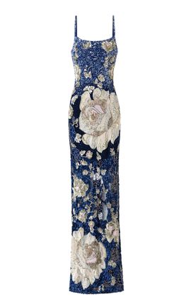 La Fuori La Fuori Sequined Gown