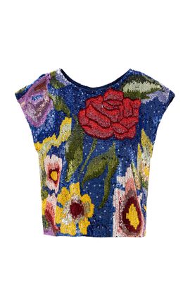 La Fuori La Fuori The Florentine Garden Embellished Top