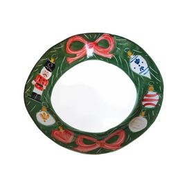 LA GABBIANELLA LA GABBIANELLA Christmas Serving Platter, Round
