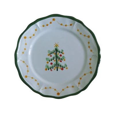 LA GABBIANELLA LA GABBIANELLA Magia (Christmas Tree) Dinner Plate