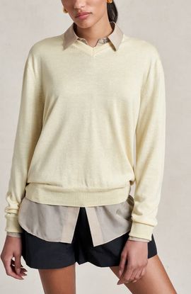 La Ligne La Ligne Ben V Neck Sweater