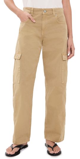 La Ligne La Ligne Clark Cargo Twill Pants Camel