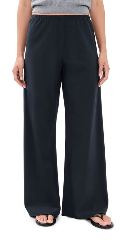 La Ligne La Ligne Cotton Poplin Colby Pants NAVY