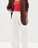 La Ligne La Ligne Cotton Poplin Colby Pants White - 5