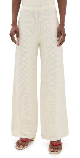La Ligne La Ligne Crochet Pants Ivory