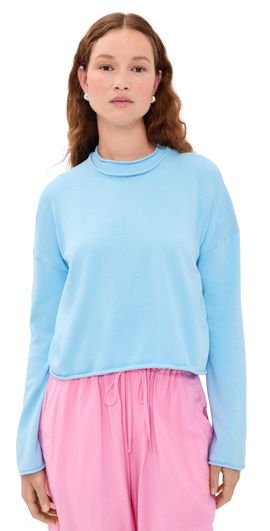 La Ligne La Ligne Dominick Cotton Sweater Light Blue