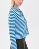 La Ligne La Ligne Fine Line Mini Marina Cardigan Cerulean/Ivory - 4