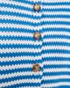 La Ligne La Ligne Fine Line Mini Marina Cardigan Cerulean/Ivory - 6