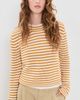 La Ligne La Ligne Fine Line Mini Marina Sweater Butterscotch/Ivory - 2