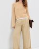 La Ligne La Ligne Fine Line Mini Marina Sweater Butterscotch/Ivory - 5
