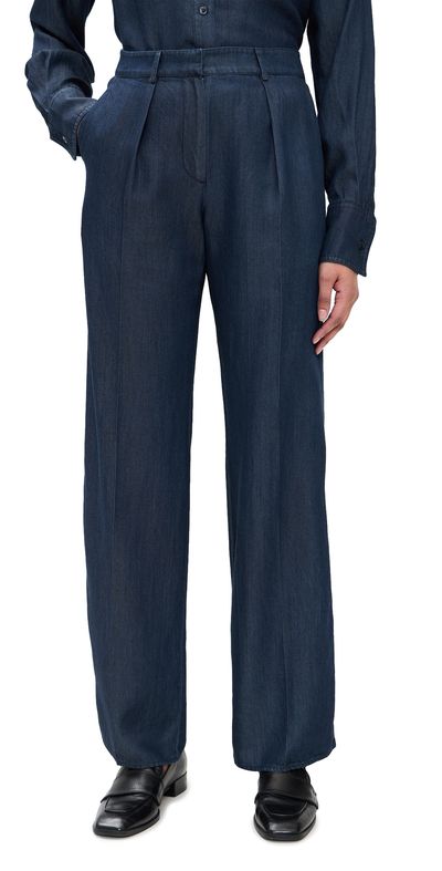La Ligne La Ligne Garment Dyed Chino Pants Indigo