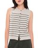 La Ligne La Ligne Lee Sweater Vest Tan/Black - 1
