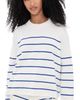 La Ligne La Ligne Leo Sweater Cream/Cobalt - 1