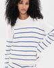 La Ligne La Ligne Leo Sweater Cream/Cobalt - 2