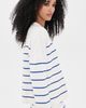 La Ligne La Ligne Leo Sweater Cream/Cobalt - 4