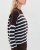 La Ligne La Ligne Marin Sweater Chocolate/Ivory/Cerulean - 4