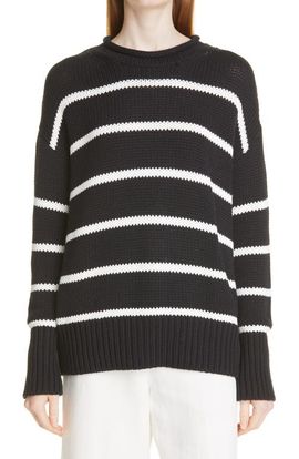 La Ligne La Ligne Marina Stripe Cotton Sweater