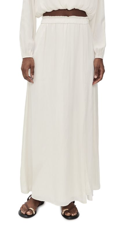 La Ligne La Ligne Midi Skirt Ivory