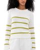 La Ligne La Ligne Mini Marina Sweater Cream/Key Lime - 1