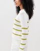 La Ligne La Ligne Mini Marina Sweater Cream/Key Lime - 4