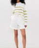 La Ligne La Ligne Mini Marina Sweater Cream/Key Lime - 5