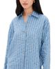 La Ligne La Ligne Oversized Button Down Shirt Chambray Stripe - 1