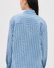 La Ligne La Ligne Oversized Button Down Shirt Chambray Stripe - 3