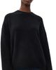 La Ligne La Ligne Oversized Crew Neck Sweater Black - 1