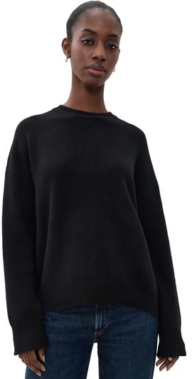 La Ligne La Ligne Oversized Crew Neck Sweater Black