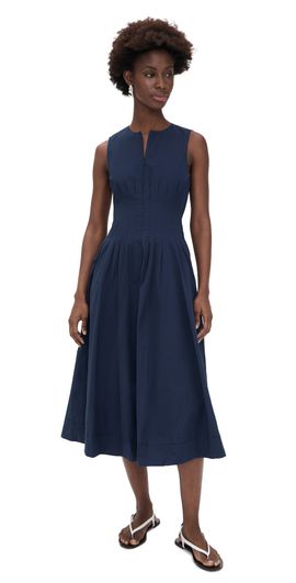 La Ligne La Ligne Pintuck Utility Dress Midnight