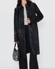 La Ligne La Ligne Pony Hair Caro Coat Black - 5