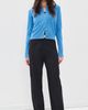La Ligne La Ligne Poplin Barrel Leg Colby Pants Black - 5