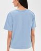 La Ligne La Ligne Short Sleeve Boyfriend Tee Garment Wash Chambray - 3