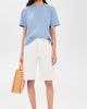 La Ligne La Ligne Short Sleeve Boyfriend Tee Garment Wash Chambray - 5