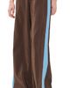 La Ligne La Ligne Side Stripe Colby Pants Chocolate/Cerulean - 1
