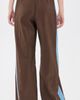 La Ligne La Ligne Side Stripe Colby Pants Chocolate/Cerulean - 3
