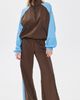 La Ligne La Ligne Side Stripe Colby Pants Chocolate/Cerulean - 5