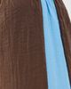 La Ligne La Ligne Side Stripe Colby Pants Chocolate/Cerulean - 6