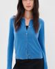 La Ligne La Ligne Solid Lean Lines Cashmere Cardigan Cerulean - 2